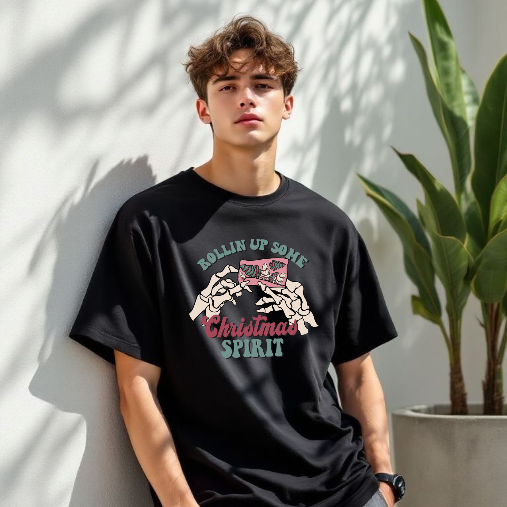 Rollign Up Some Christmas Spirit Softstyle® Unisex Gildan T-Shirt